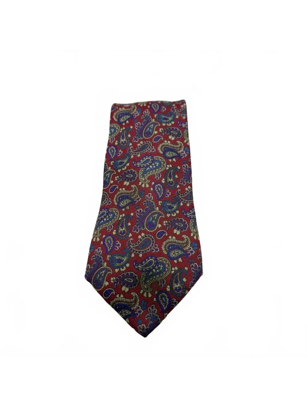 Etro Tie Men's Burgundy Made in USA Paisely